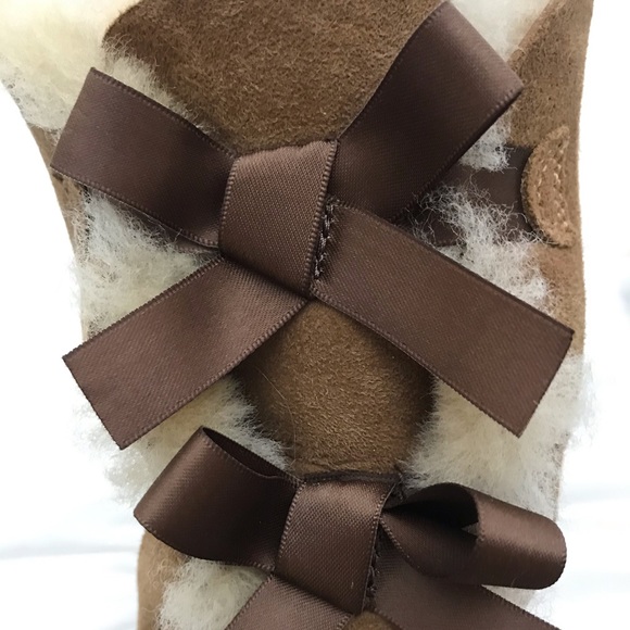 Womens UGG® Bailey Bow II Boot - Chestnut - Picture 13 of 15